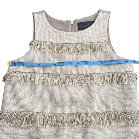 Anthropologie Sunday in Brooklyn Metallic Fringe Tank Top Blouse Size XS - Picture 10 of 11